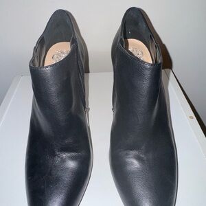 Vince Camuto Black Ankle Booties Sleek Leather Design